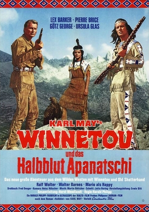 Winnetou und das Halbblut Apanatschi - German Movie Poster (thumbnail)