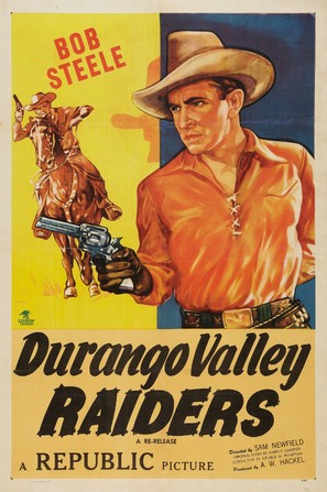 Durango Valley Raiders - Re-release movie poster (thumbnail)