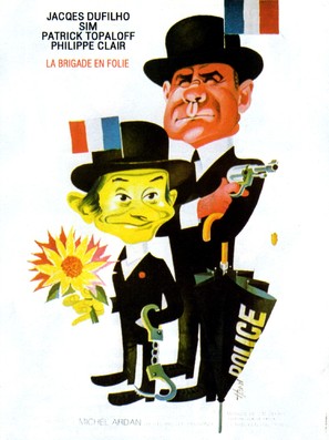 La brigade en folie - French Movie Poster (thumbnail)