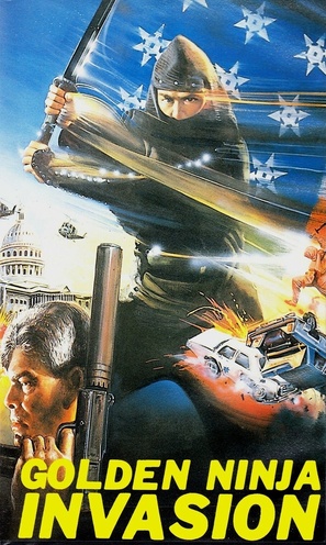 Golden Ninja Invasion - German VHS movie cover (thumbnail)