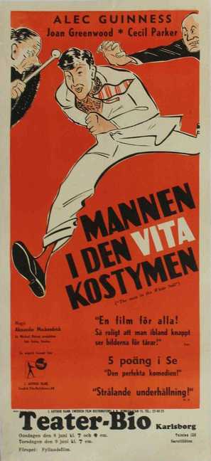 The Man in the White Suit - Swedish Movie Poster (thumbnail)