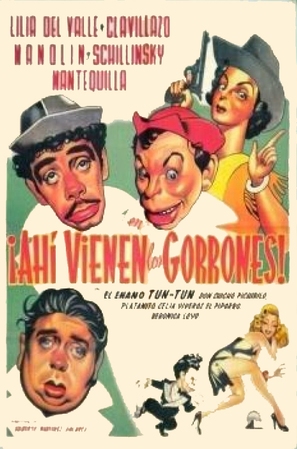 Ah&iacute; vienen los gorrones - Spanish Movie Poster (thumbnail)