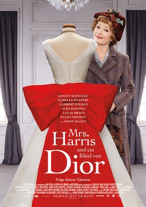 Mrs. Harris Goes to Paris - German Movie Poster (thumbnail)