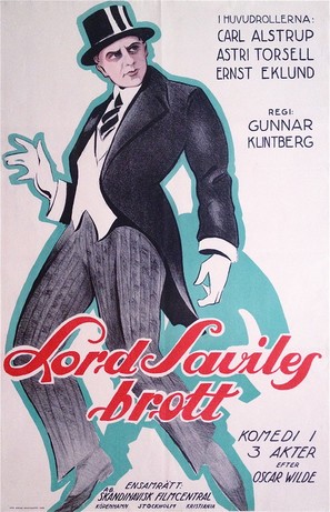 Lord Saviles brott - Swedish Movie Poster (thumbnail)