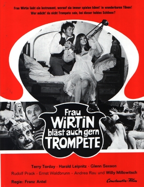 Frau Wirtin bl&auml;st auch gern Trompete - German Movie Poster (thumbnail)
