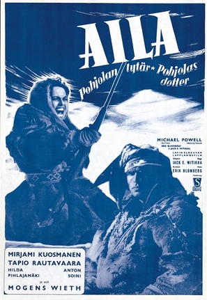 Aila, Pohjolan tyt&auml;r - Finnish Movie Poster (thumbnail)