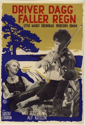 Driver dagg faller regn - Swedish Movie Poster (thumbnail)