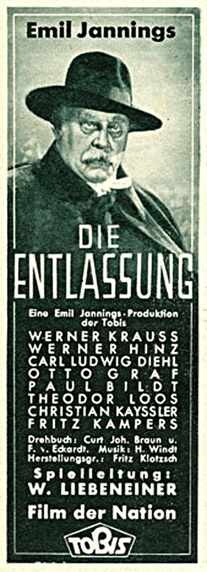 Entlassung, Die - German poster (thumbnail)