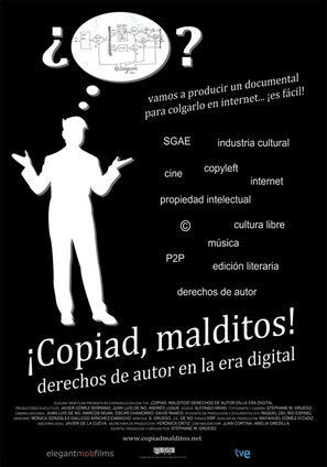 &iexcl;Copiad, malditos! - Spanish Movie Poster (thumbnail)