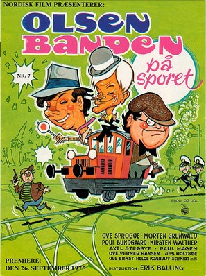 Olsen-banden p&aring; sporet - Danish Movie Poster (thumbnail)