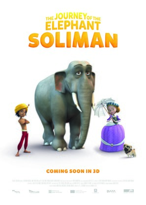 The Journey of the Elephant Soliman - German Movie Poster (thumbnail)