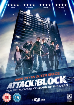 Attack the Block - British DVD movie cover (thumbnail)