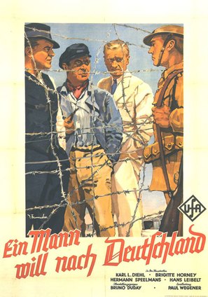 Mann will nach Deutschland, Ein - German Movie Poster (thumbnail)