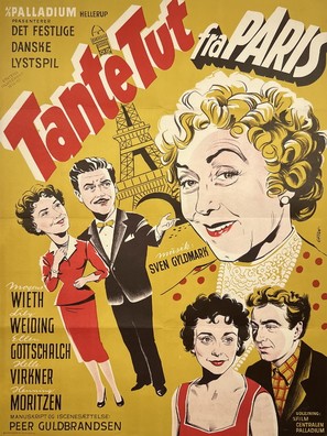 Tante Tut fra Paris - Danish Movie Poster (thumbnail)