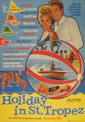 Holiday in St. Tropez - German Movie Poster (thumbnail)