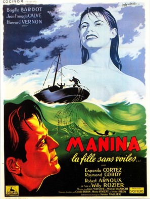Manina, la fille sans voiles - French Movie Poster (thumbnail)