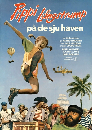 Pippi L&aring;ngstrump p&aring; de sju haven - Swedish Movie Poster (thumbnail)
