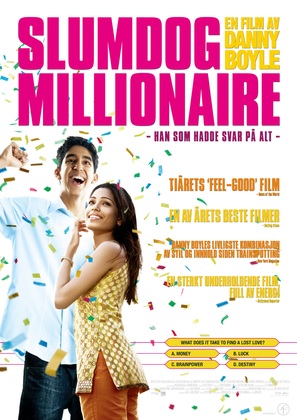 Slumdog Millionaire - Norwegian Movie Poster (thumbnail)