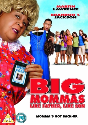 Big Mommas: Like Father, Like Son - British DVD movie cover (thumbnail)