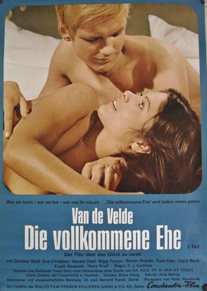 Van de Velde: Die vollkommene Ehe - German Movie Poster (thumbnail)