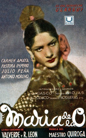 Mar&iacute;a de la O - Spanish Movie Poster (thumbnail)