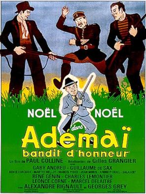 Ad&eacute;ma&iuml; bandit d&#039;honneur - French Movie Poster (thumbnail)