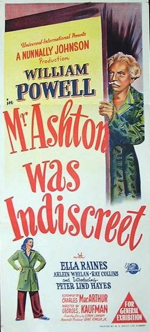 The Senator Was Indiscreet - Australian Movie Poster (thumbnail)
