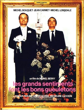 Les grands sentiments font les bons gueuletons - French Movie Poster (thumbnail)