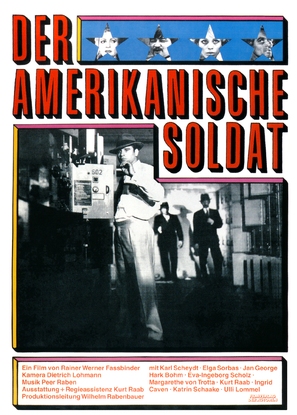 Amerikanische Soldat, Der - German Movie Poster (thumbnail)