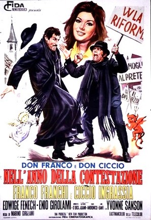 Don Franco e Don Ciccio nell&#039;anno della contestazione - Italian Movie Poster (thumbnail)