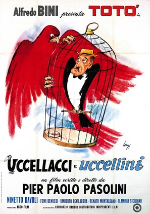 Uccellacci e uccellini - Italian Movie Poster (thumbnail)