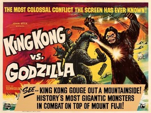 King Kong Vs Godzilla - British Movie Poster (thumbnail)