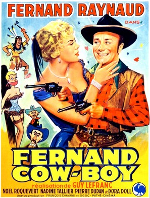 Fernand cow-boy - French Movie Poster (thumbnail)