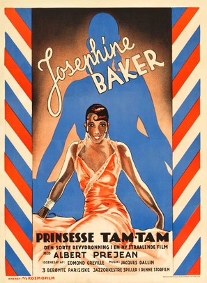 Princesse Tam Tam - Danish Movie Poster (thumbnail)