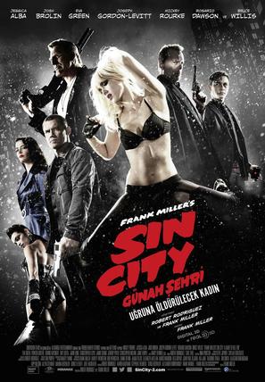 Sin City: A Dame to Kill For - Turkish Movie Poster (thumbnail)