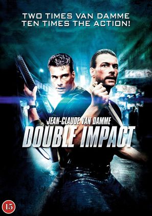 Double Impact - Danish DVD movie cover (thumbnail)