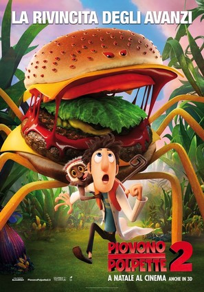 Cloudy with a Chance of Meatballs 2 - Italian Movie Poster (thumbnail)