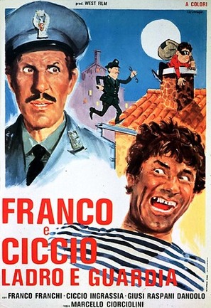 Franco e Ciccio... ladro e guardia - Italian Movie Poster (thumbnail)