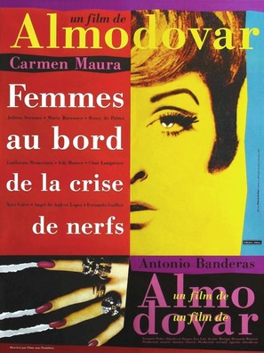Mujeres Al Borde De Un Ataque De Nervios - French Movie Poster (thumbnail)