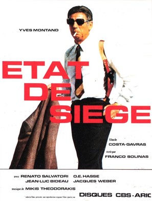 &Eacute;tat de si&egrave;ge - French Movie Poster (thumbnail)