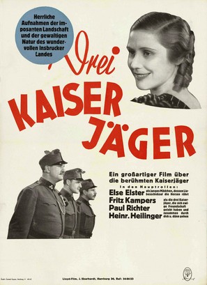 Drei Kaiserj&auml;ger - German Movie Poster (thumbnail)