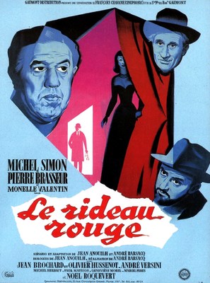 Le rideau rouge - French Movie Poster (thumbnail)