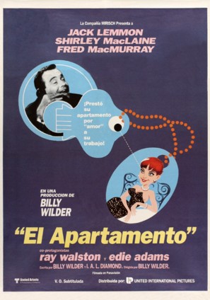 The Apartment - Spanish Movie Poster (thumbnail)