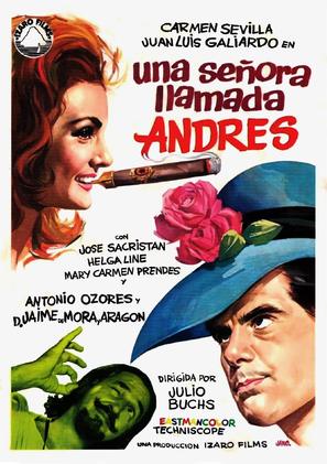 Una se&ntilde;ora llamada Andr&eacute;s - Spanish Movie Poster (thumbnail)