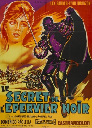 Il segreto dello sparviero nero - French Movie Poster (thumbnail)
