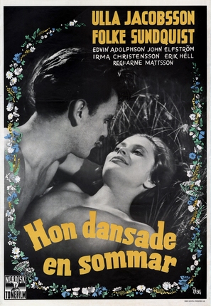 Hon dansade en sommar - Swedish Movie Poster (thumbnail)
