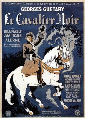 Le cavalier noir - French Movie Poster (thumbnail)