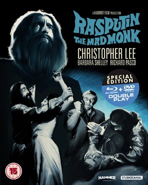 Rasputin: The Mad Monk - British Blu-Ray movie cover (thumbnail)