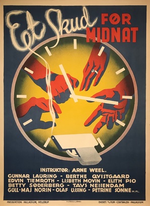 Et skud f&oslash;r midnat - Danish Movie Poster (thumbnail)