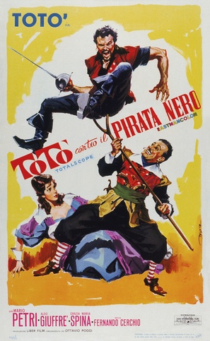 Tot&ograve; contro il pirata nero - Italian Movie Poster (thumbnail)